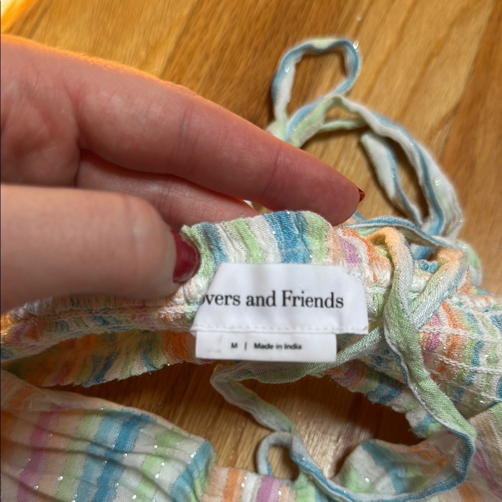 LOVERS + FRIENDS• rainbow striped maxi dress - Picture 5 of 8